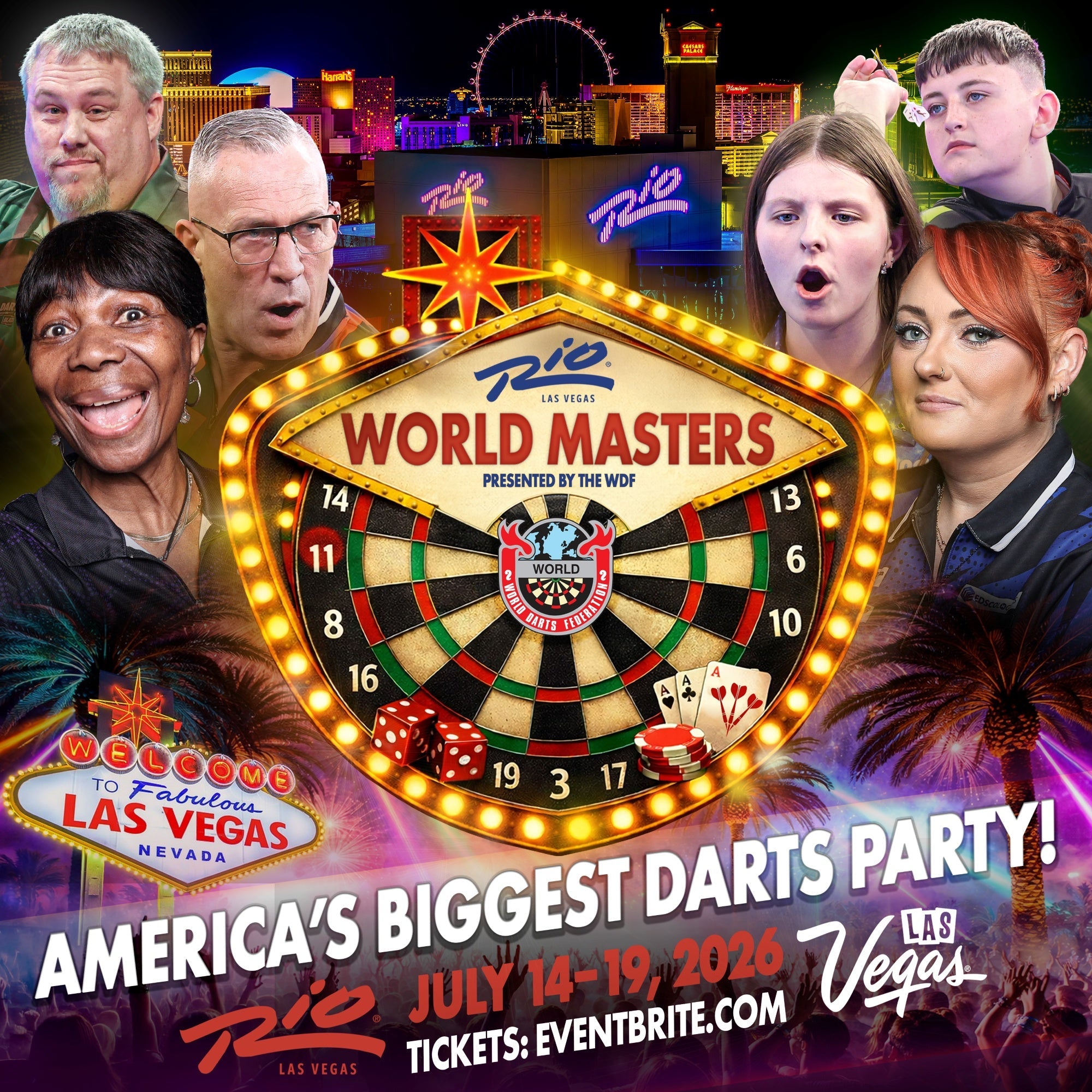 2026 WDF World Masters in Las Vegas marketing image