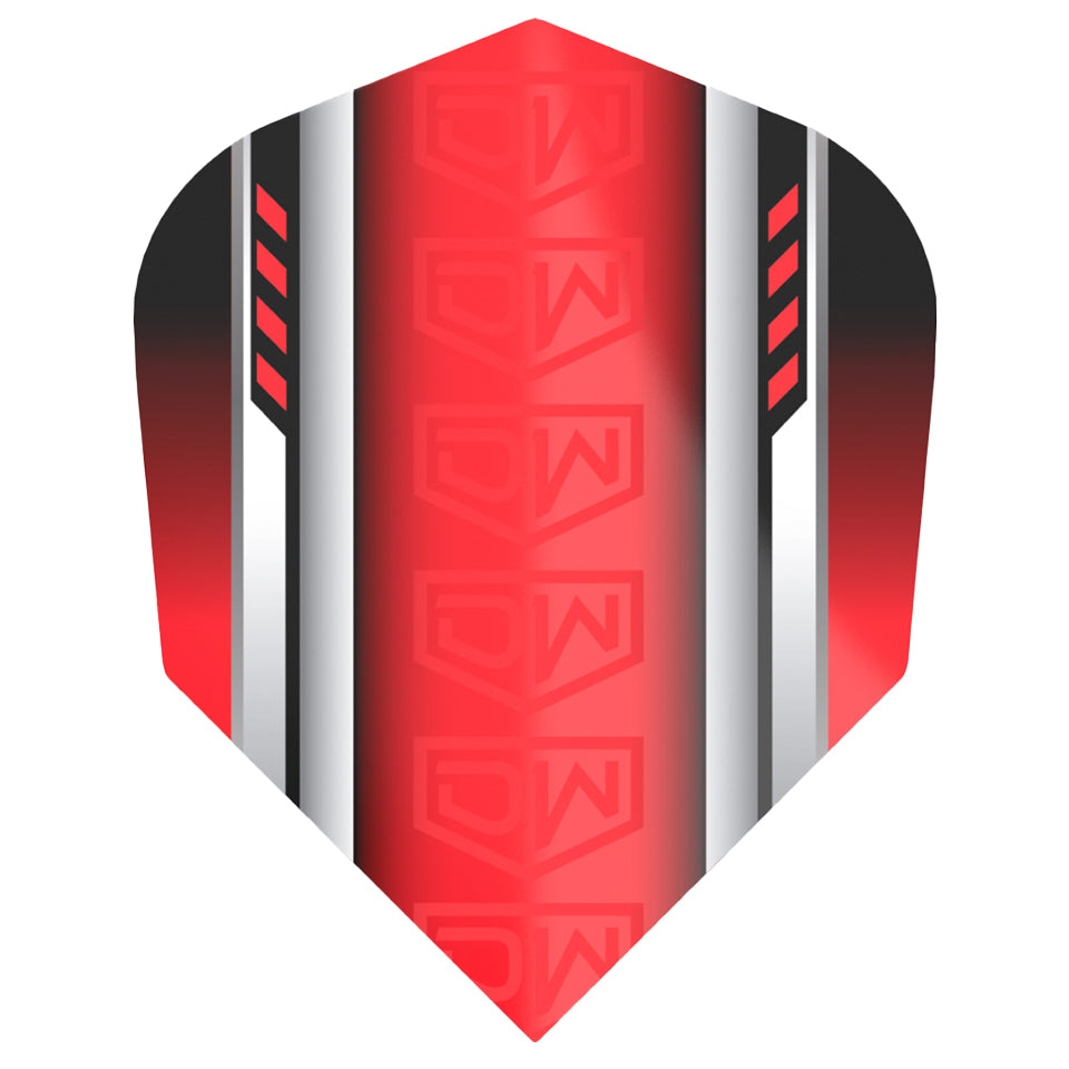 Dart World Dart Flights - Red Standard (3 sets)