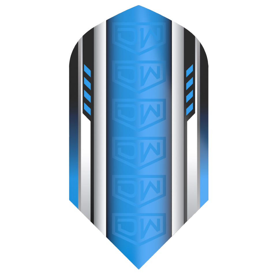 Dart World Dart Flights - Blue Slim (3 sets)