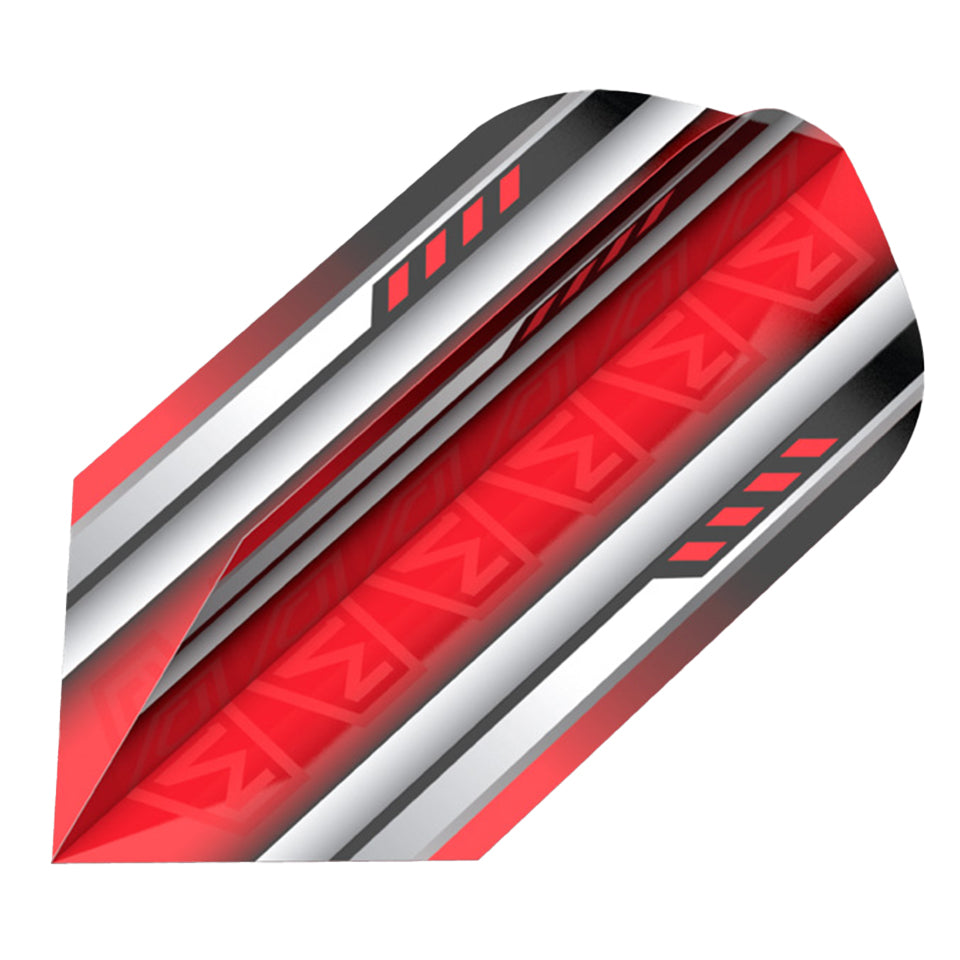 Dart World Dart Flights - Red Slim (3 sets)