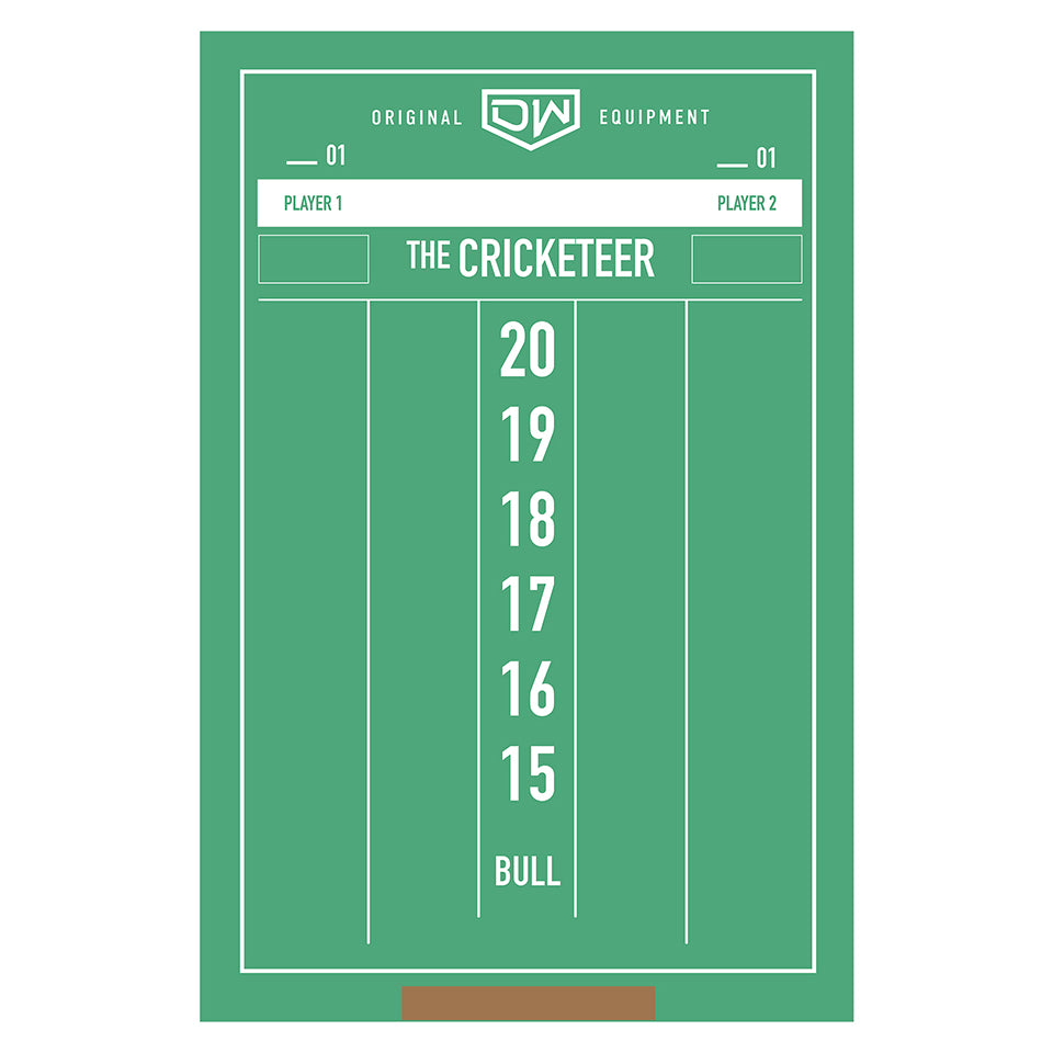 Dart World Cricketeer Chalkboard - Large Green