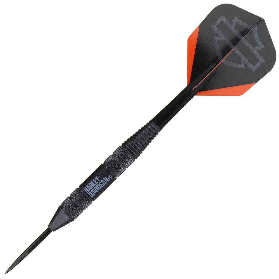 Dart World Harley-Davidson Black Lightning Steel Tip Darts - 22gm