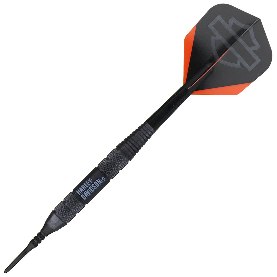 Dart World Harley-Davidson Black Lightning Soft Tip Darts - 18gm