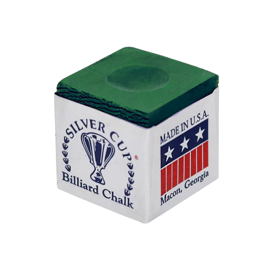 Silver Cup Cue Chalk - Championship Tournament Green