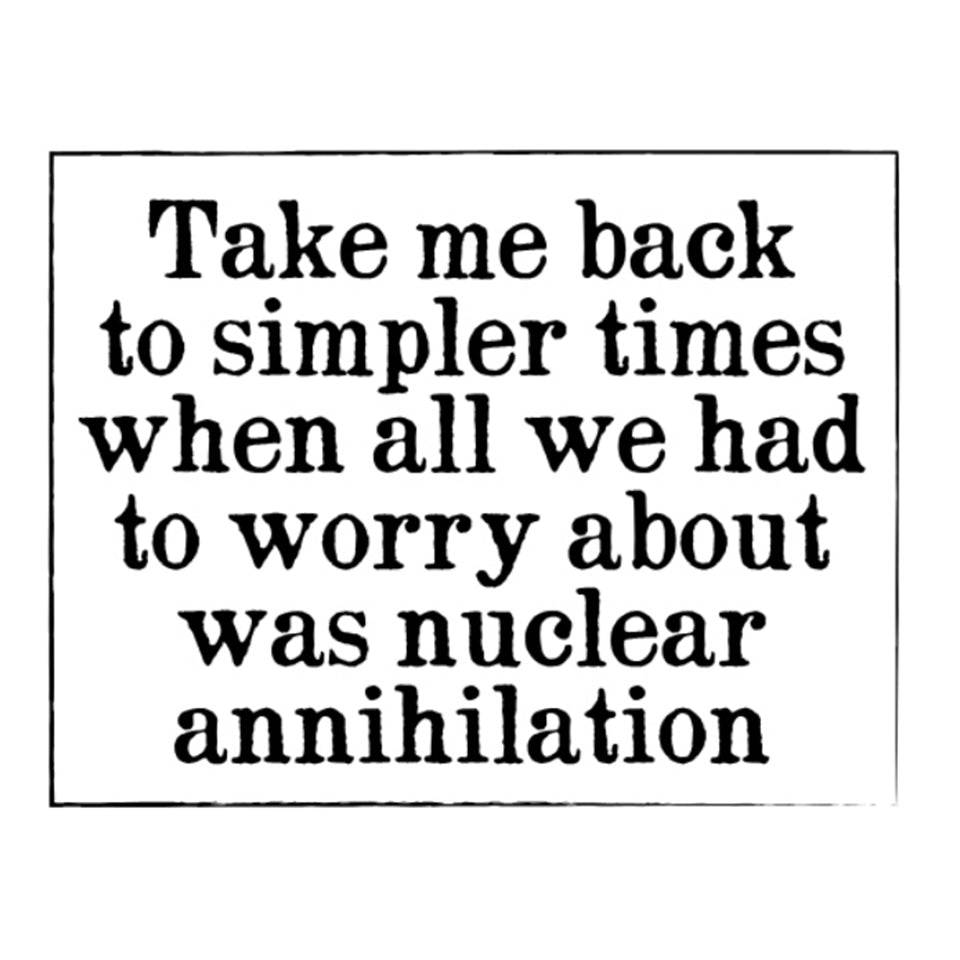 Simpler Times Metal Sign
