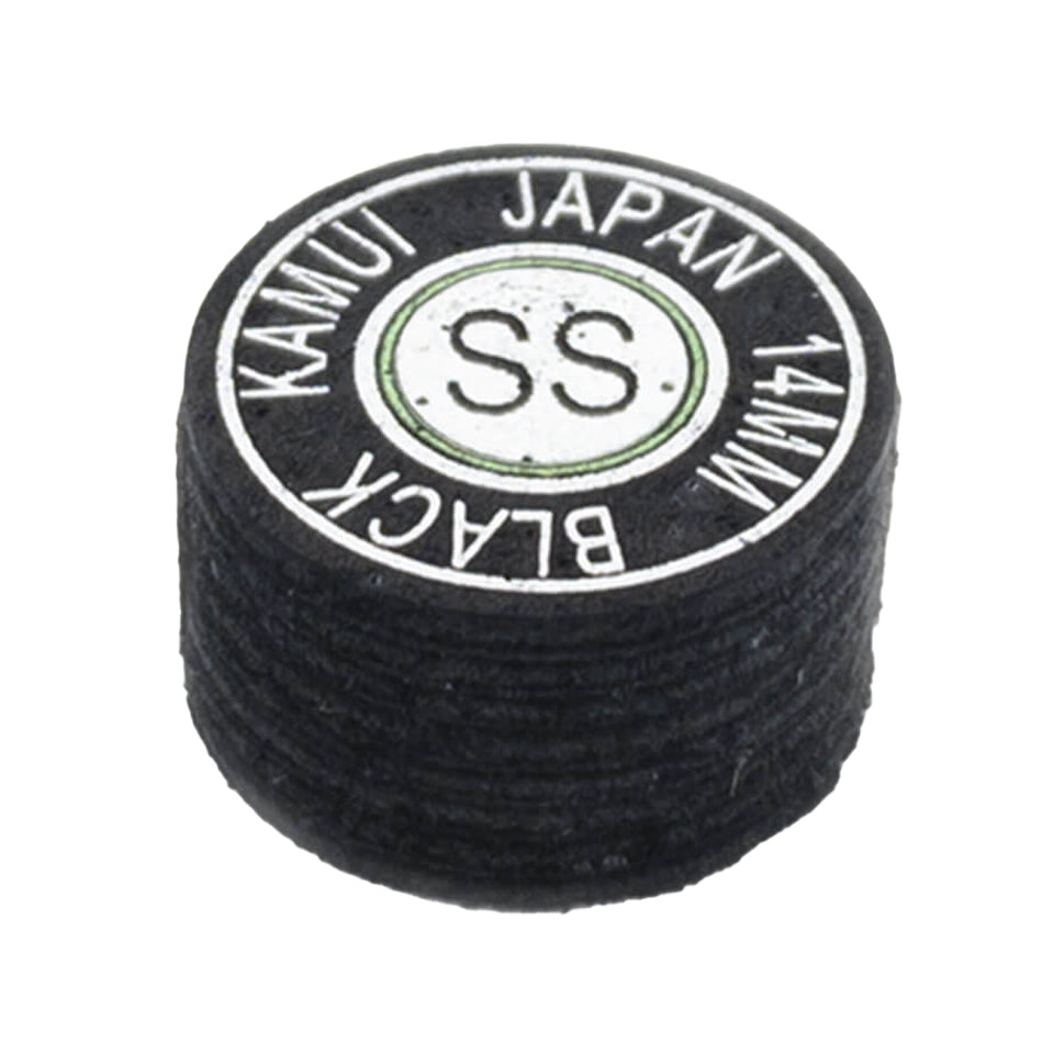 Kamui Black Billiard Cue Tip - Super Soft 14mm