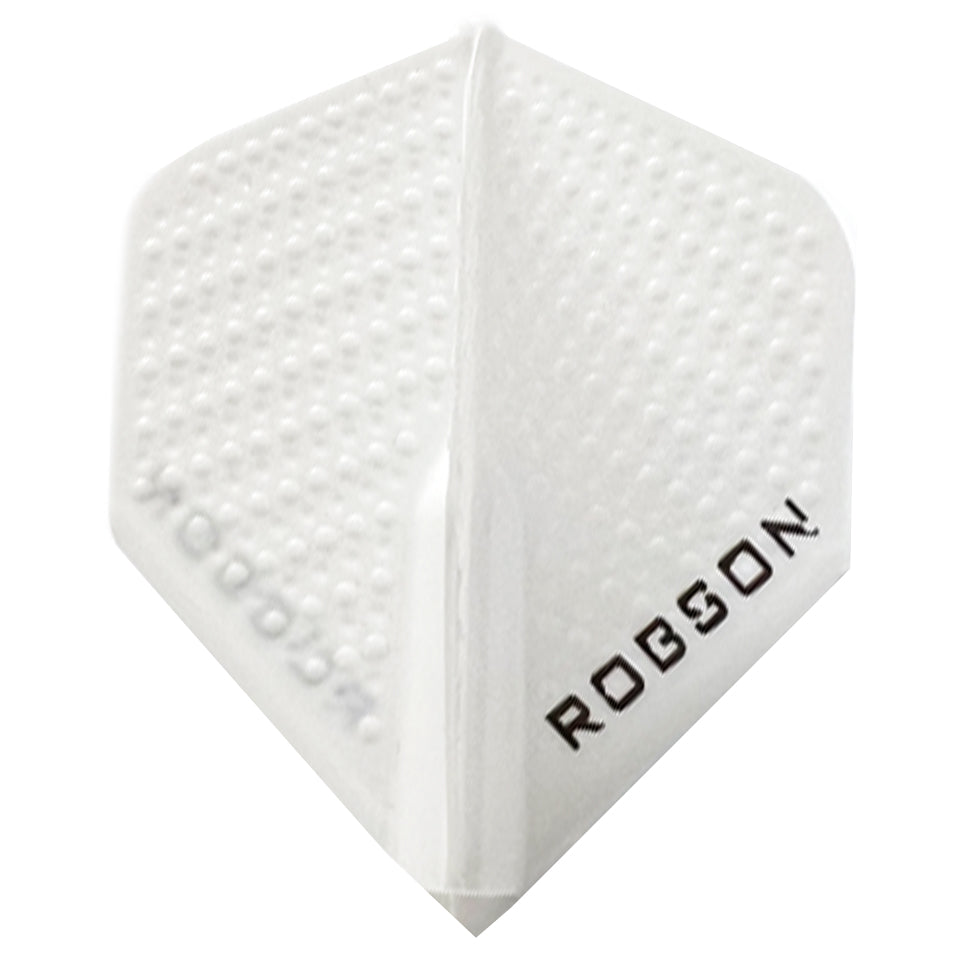 Robson Dimpled Plus Dart Flights Standard White