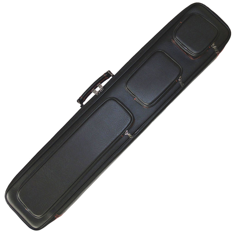 J&J 4B/8S Leatherette Cue Case - Black