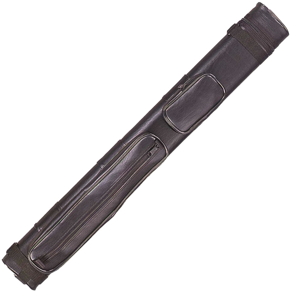 J&J 2B/2S Oval Cue Case - Black