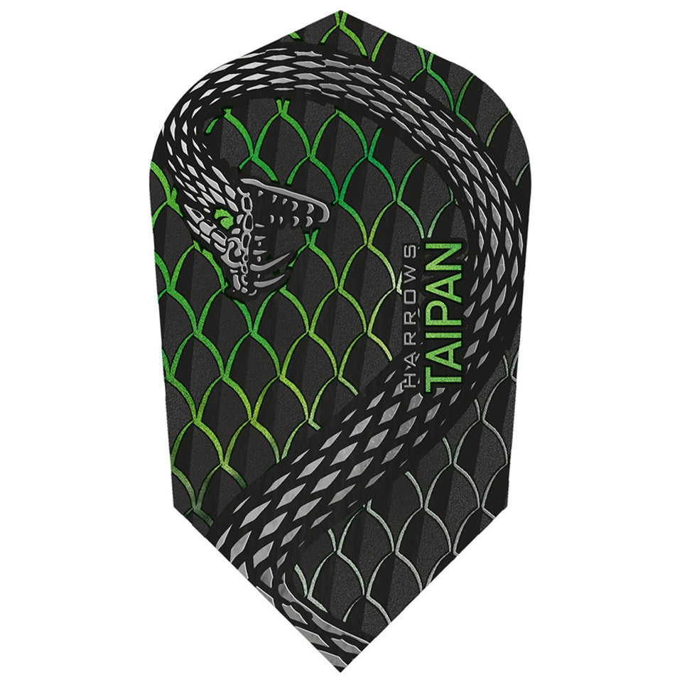Harrows Taipan Dart Flights - Slim Green
