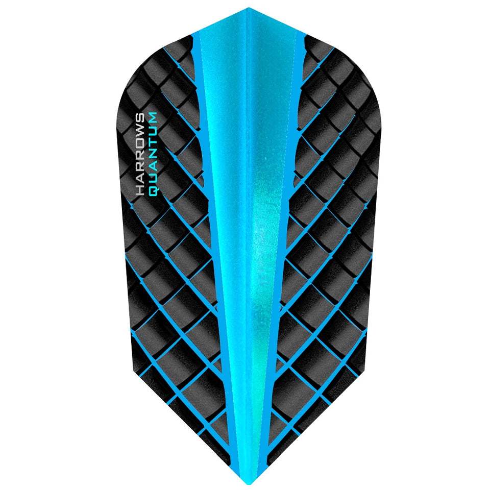 Harrows Quantum Dart Flights - Slim Aqua