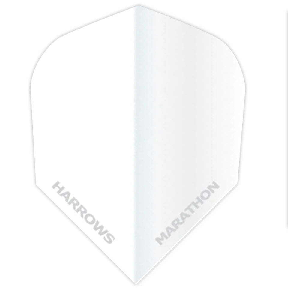 Harrows Marathon Matt Dart Flights - Shape White