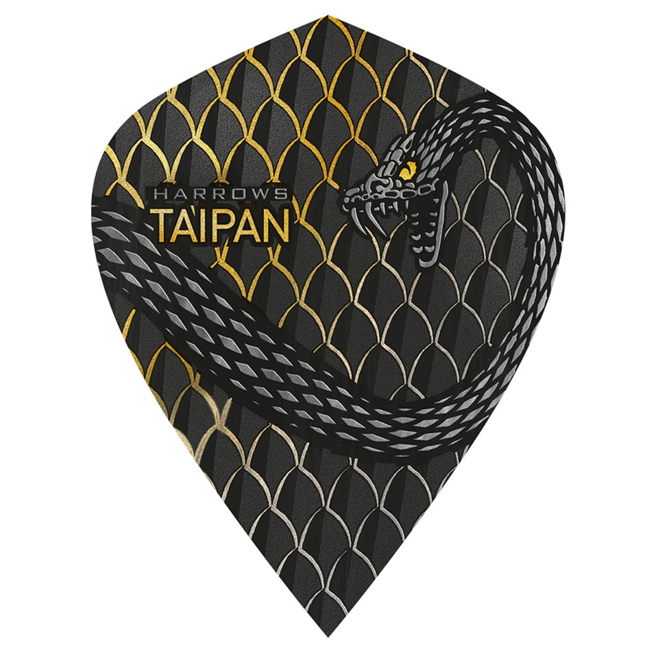 Harrows Taipan Dart Flights - Kite Gold