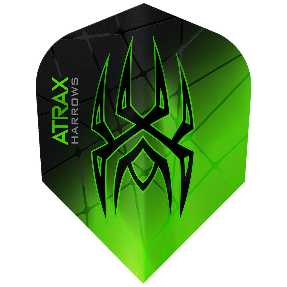 Harrows Atrax Dart Flights - Shape Green