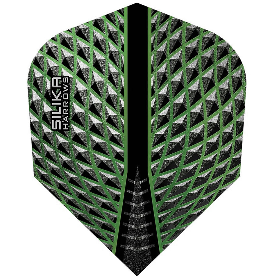 Harrows Silika Dart Flights - Standard Green