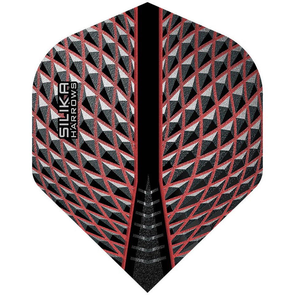 Harrows Silika Dart Flights - Shape Red