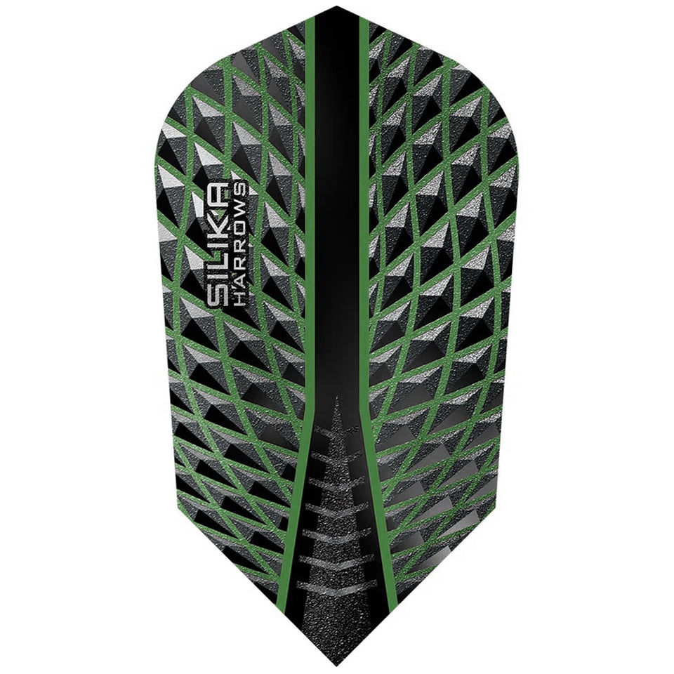 Harrows Silika Dart Flights - Slim Green