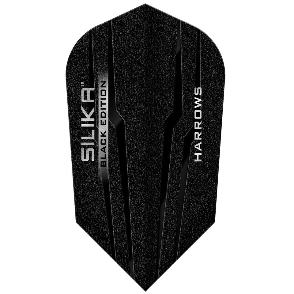 Harrows Silika Black Edition Darts Flights - Slim