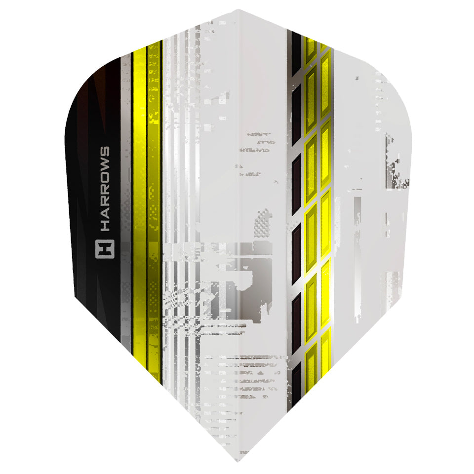 Harrows Sporty Dart Flights - Shape Yellow