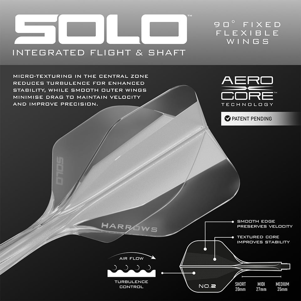 Harrows Solo Flight & Shaft System - No2 Short Clear
