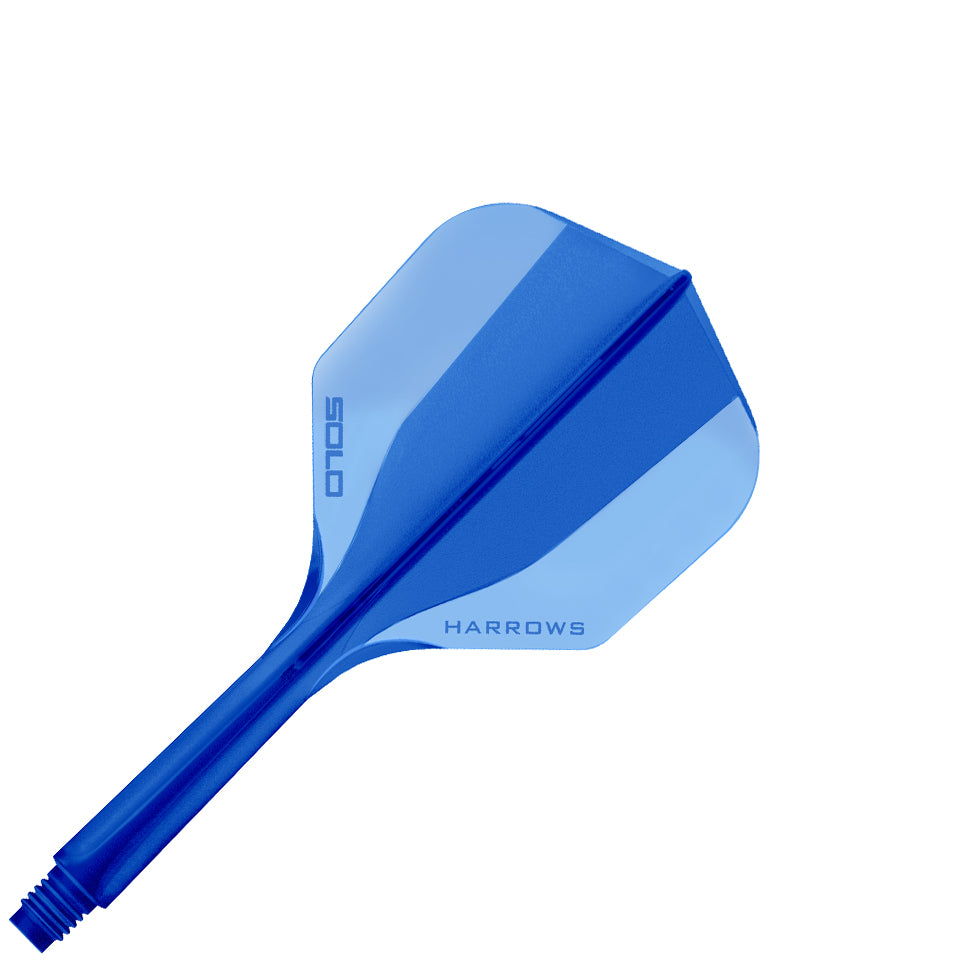 Harrows Solo Integrated Flight & Shaft System - No6 Short Blue