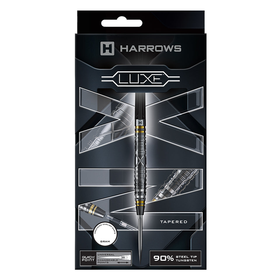 Harrows NX Luxe Tapered Quick Point Steel Tip Darts - 23gm