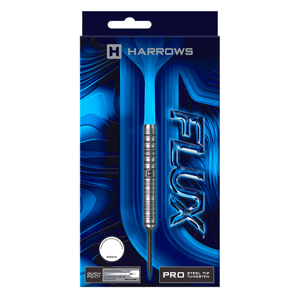 Harrows Flux Quick Point Steel Tip Darts - 22gm