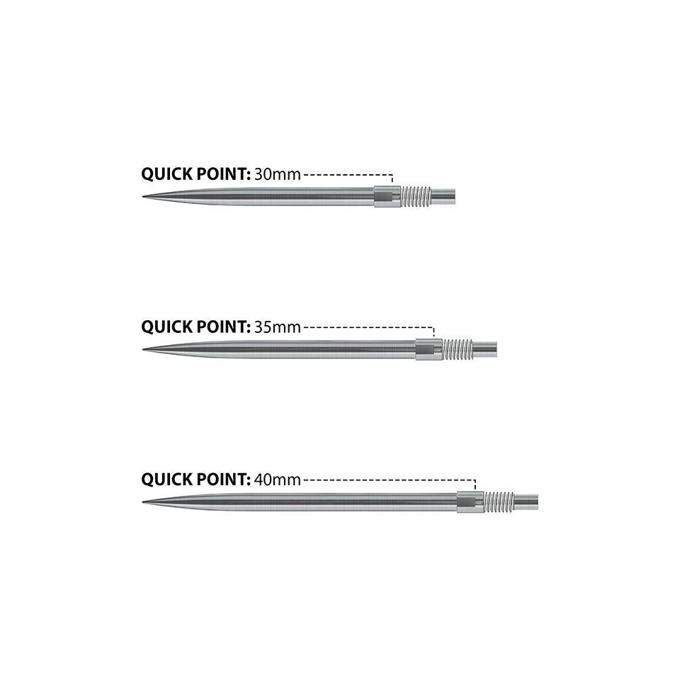 Harrows Quick Point Steel Points - Silver 35mm