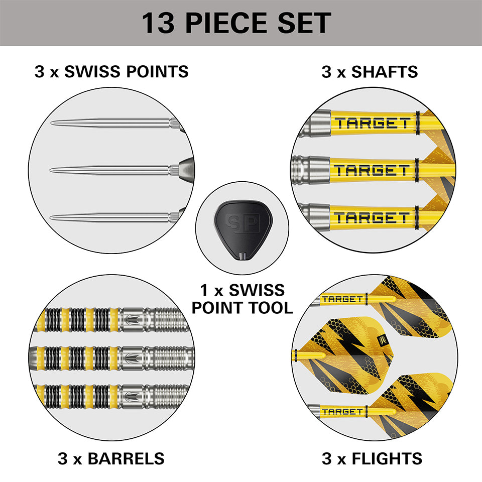 Target Buzz 01 Swiss Point Steel Tip Darts - 22gm