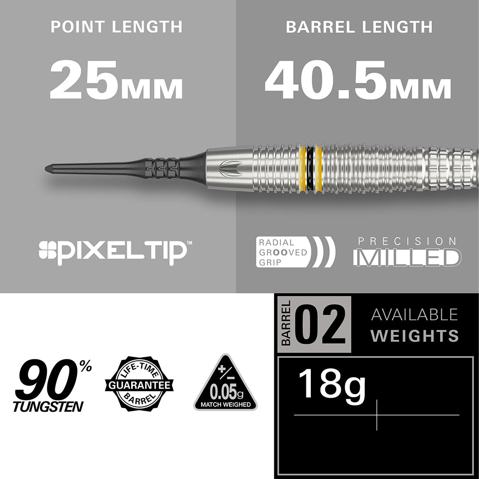 Target Scott Williams G2 Soft Tip Darts - 18gm