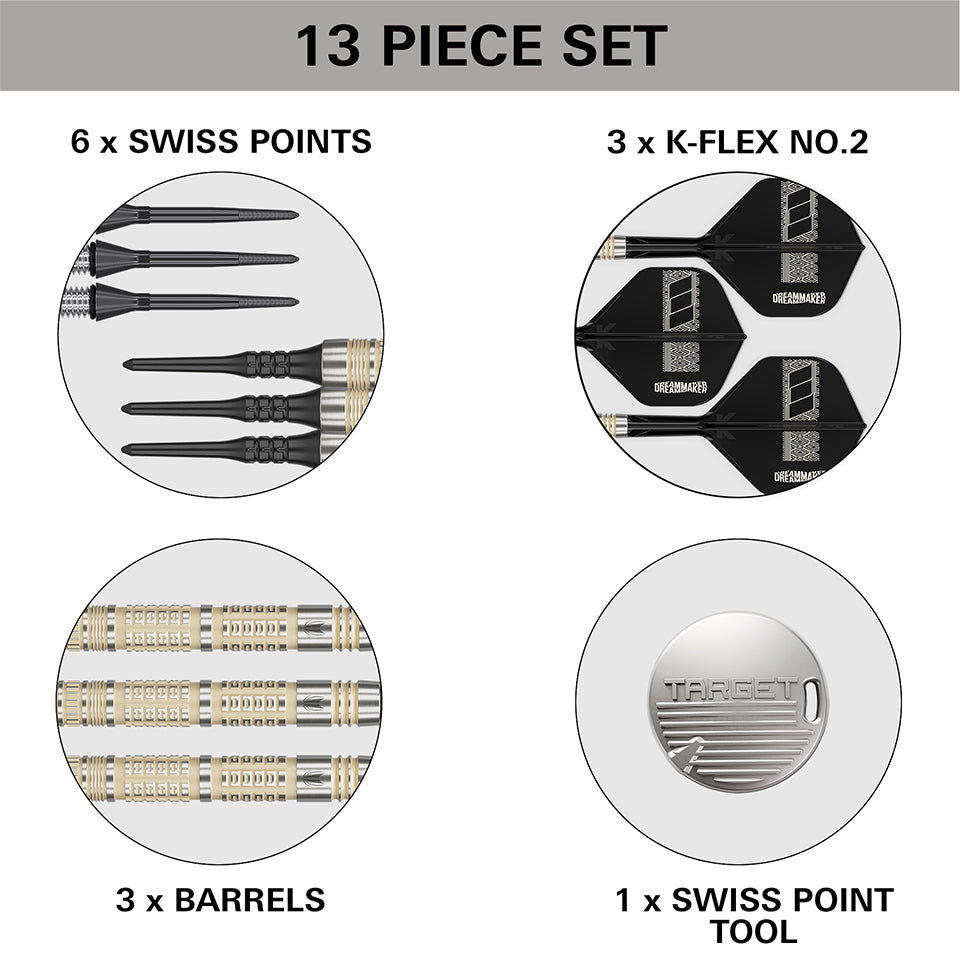 Target Dimitri Van Den Bergh 95K Soft Tip Darts - 19gm