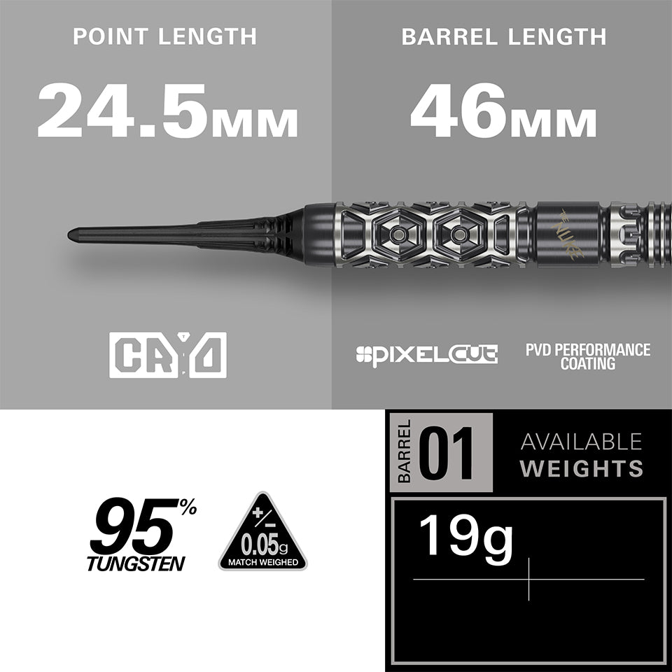 Target Luke Littler Nuke Fallout Soft Tip Darts - 19gm