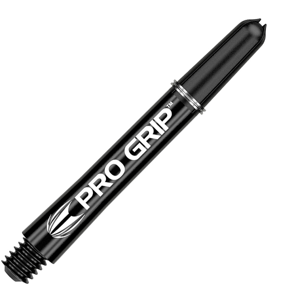 Target Pro Grip Nylon Dart Shafts - Intermediate Plus Black (3 Sets)