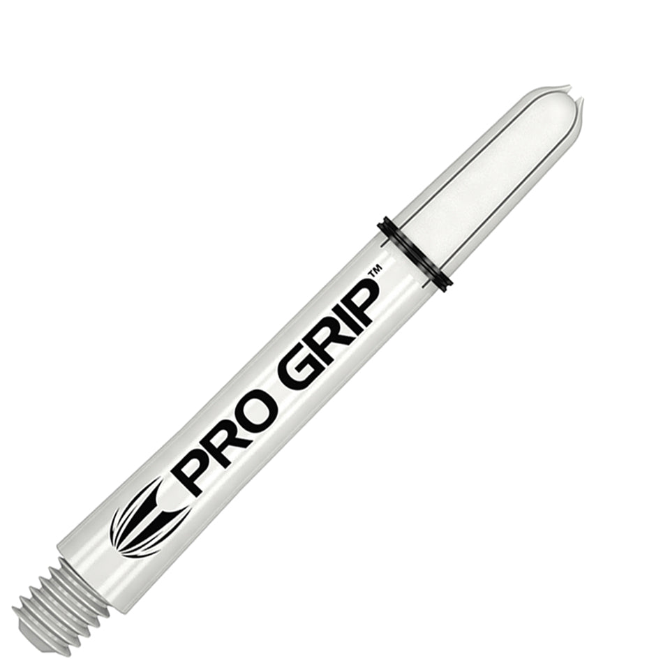 Target Pro Grip Nylon Dart Shafts - Intermediate White (3 Sets)