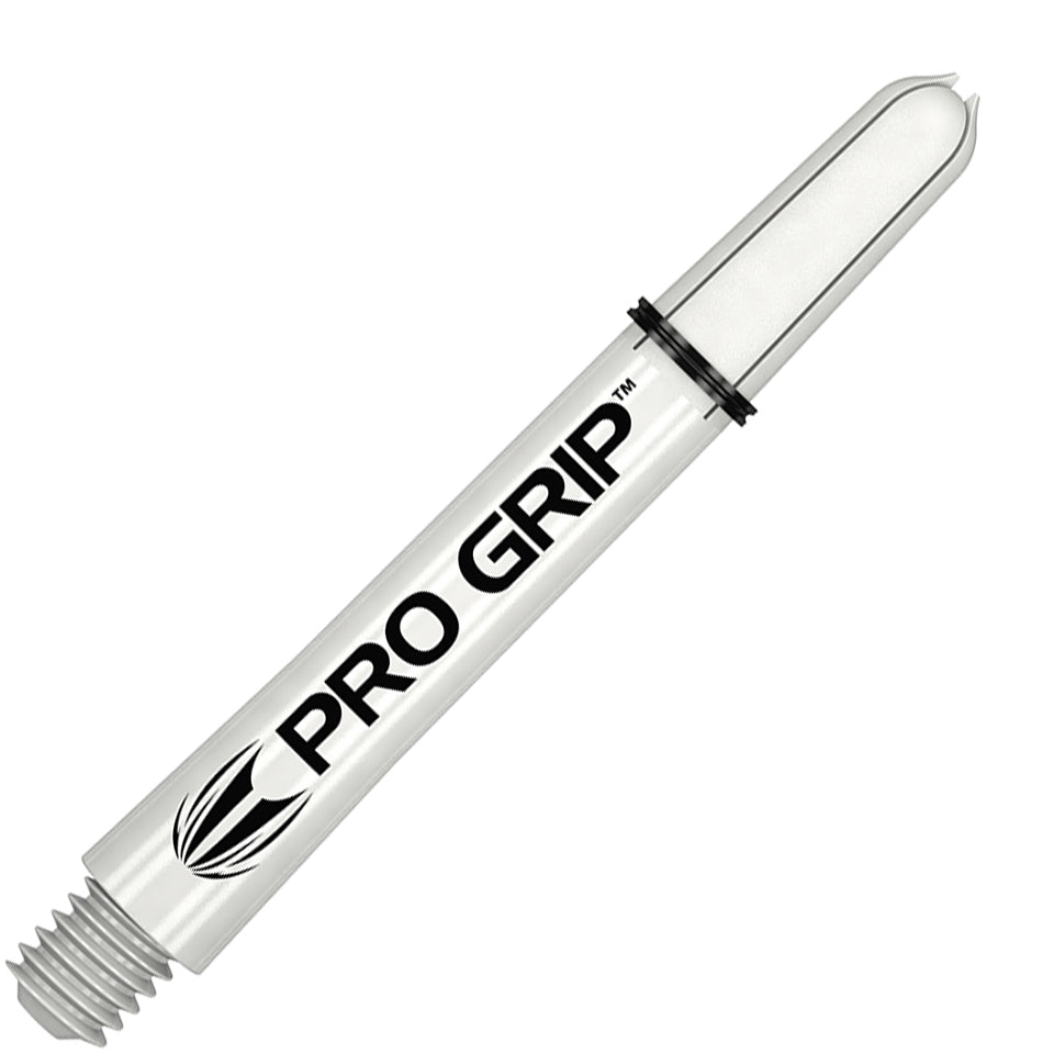 Target Pro Grip Nylon Dart Shafts - Intermediate Plus White (3 Sets)