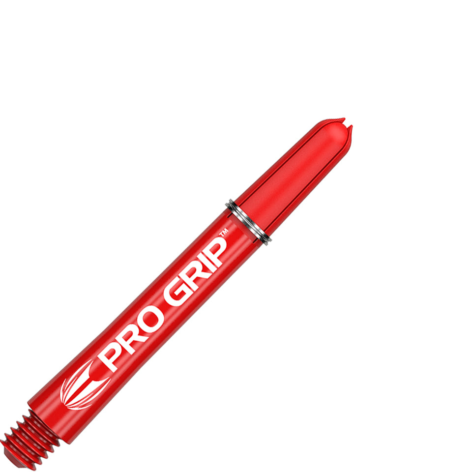 Target Pro Grip Nylon Dart Shafts - Short Red (3 Sets)
