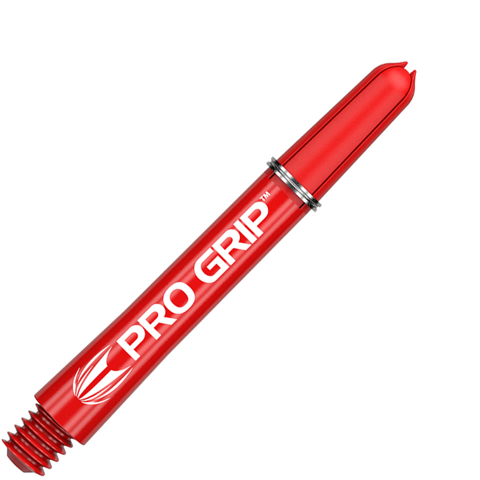 Target Pro Grip Nylon Dart Shafts - Intermediate Red (3 Sets)