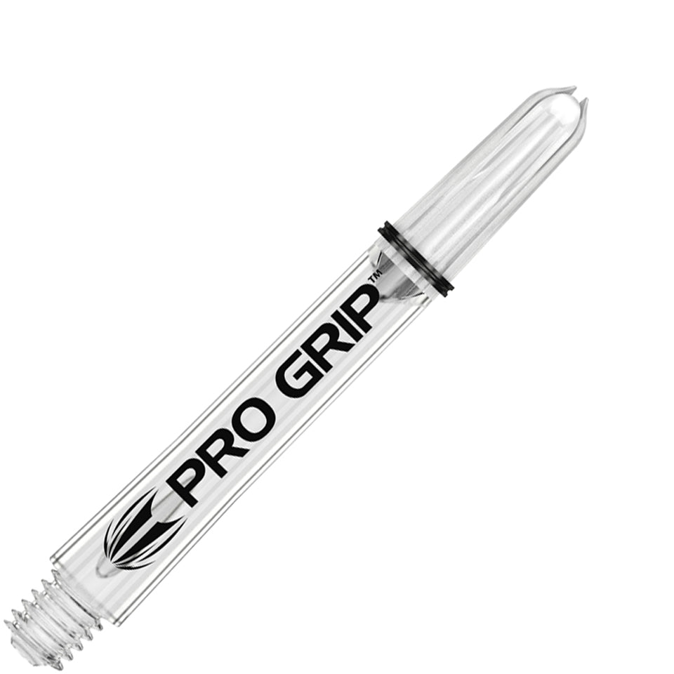 Target Pro Grip Nylon Dart Shafts - Intermediate Clear (3 Sets)