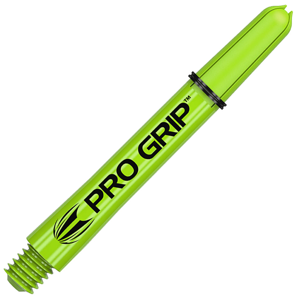 Target Pro Grip Nylon Dart Shafts - Medium Lime Green (3 Sets)