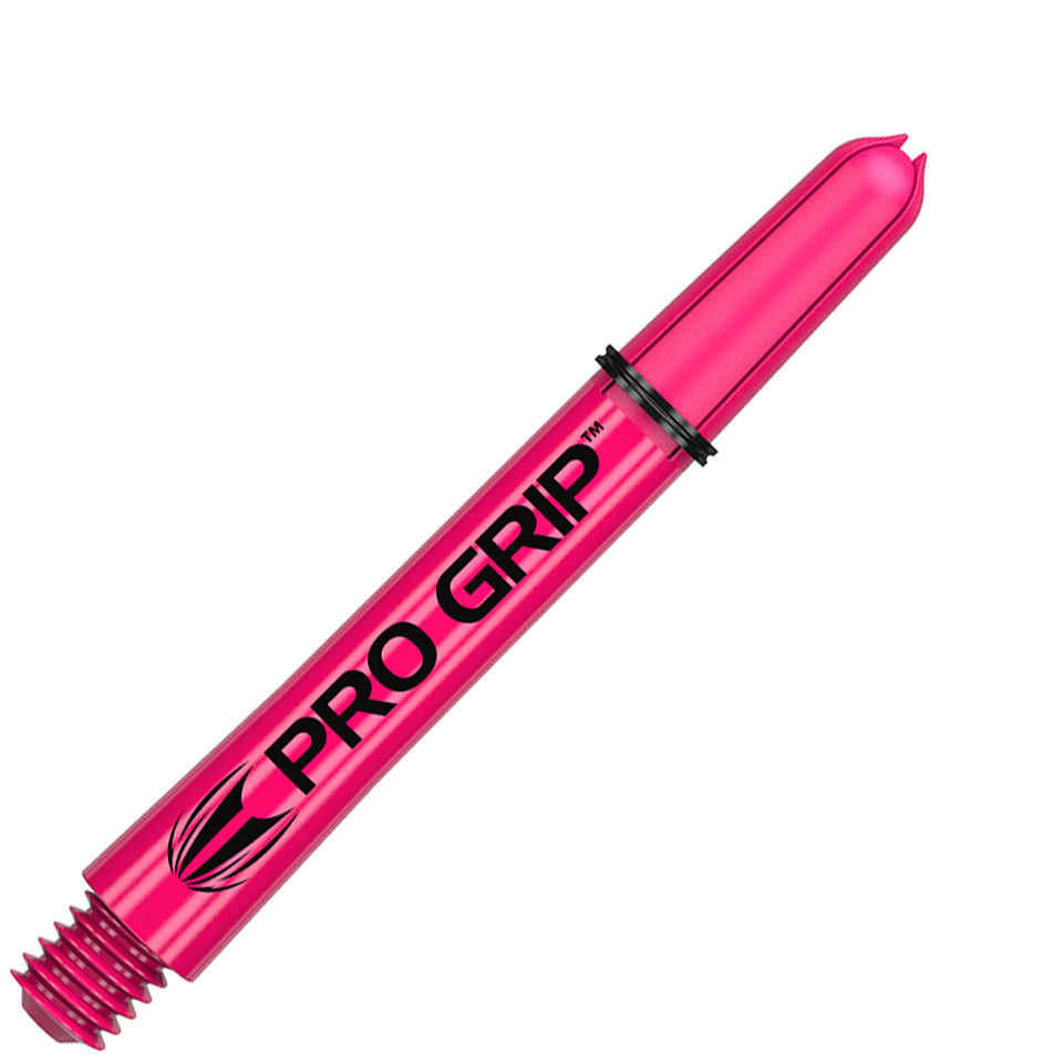 Target Pro Grip Nylon Dart Shafts - Intermediate Pink (3 Sets)