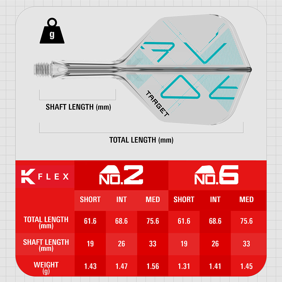 Target Rove K-Flex Flight System - No6 Short