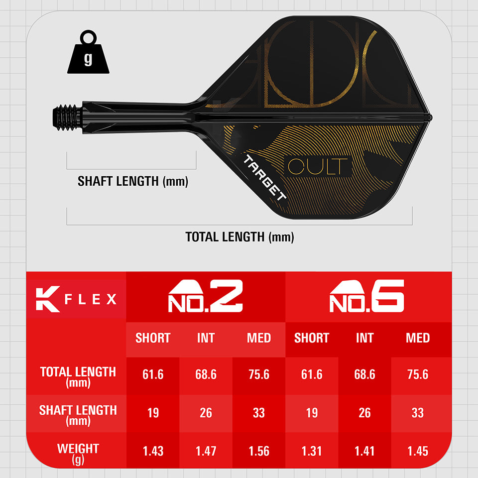 Target Cult K-Flex Flight System - No2 Short