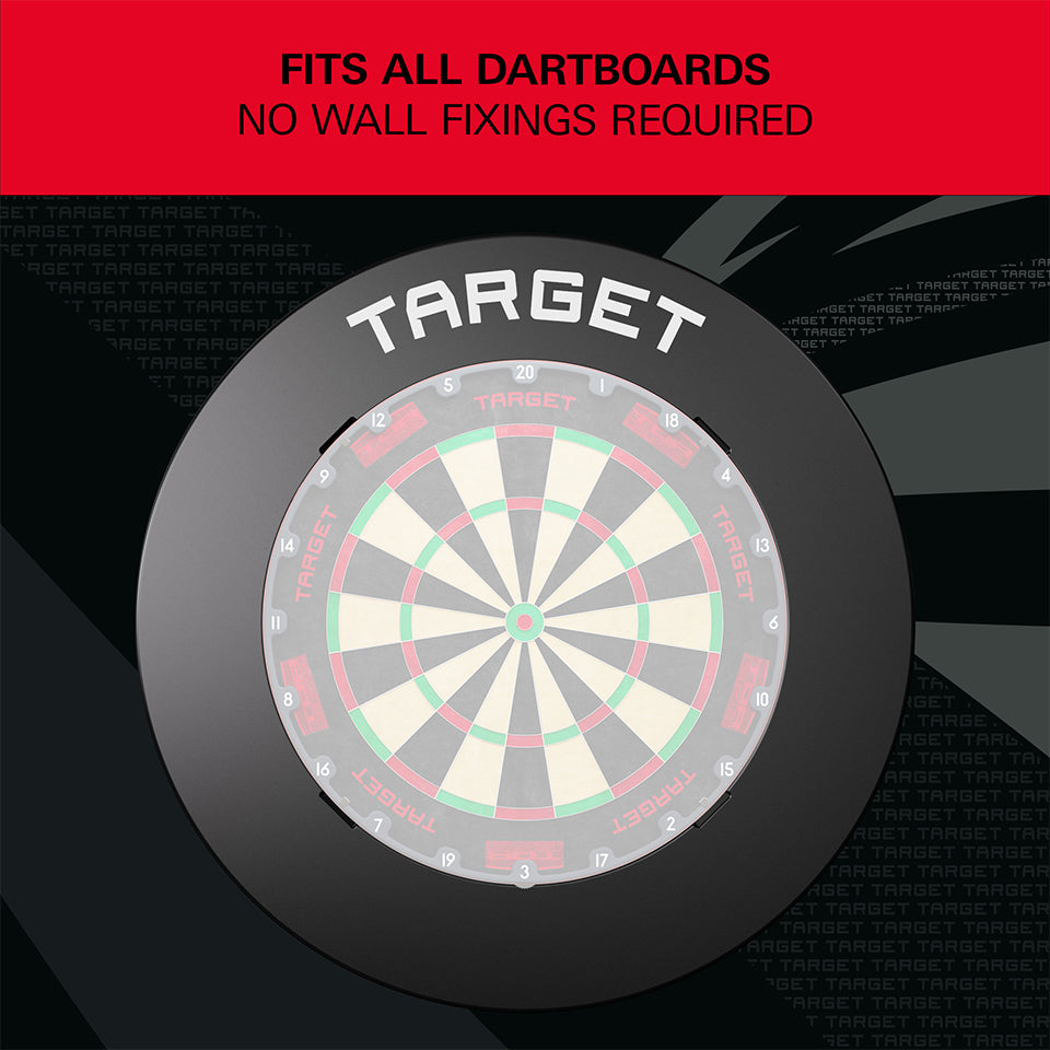 Target Notched Dartboard Surround - Black