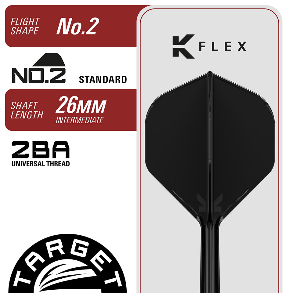 Target Black Marque Spinel Swiss Point Steel Tip Darts - 23gm