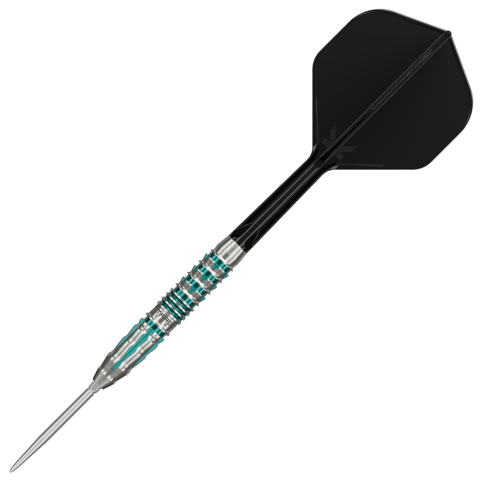 Target Black Marque 18g ダーツ Target Black Marque Pierce Swiss Point Steel Tip Darts - 22gm