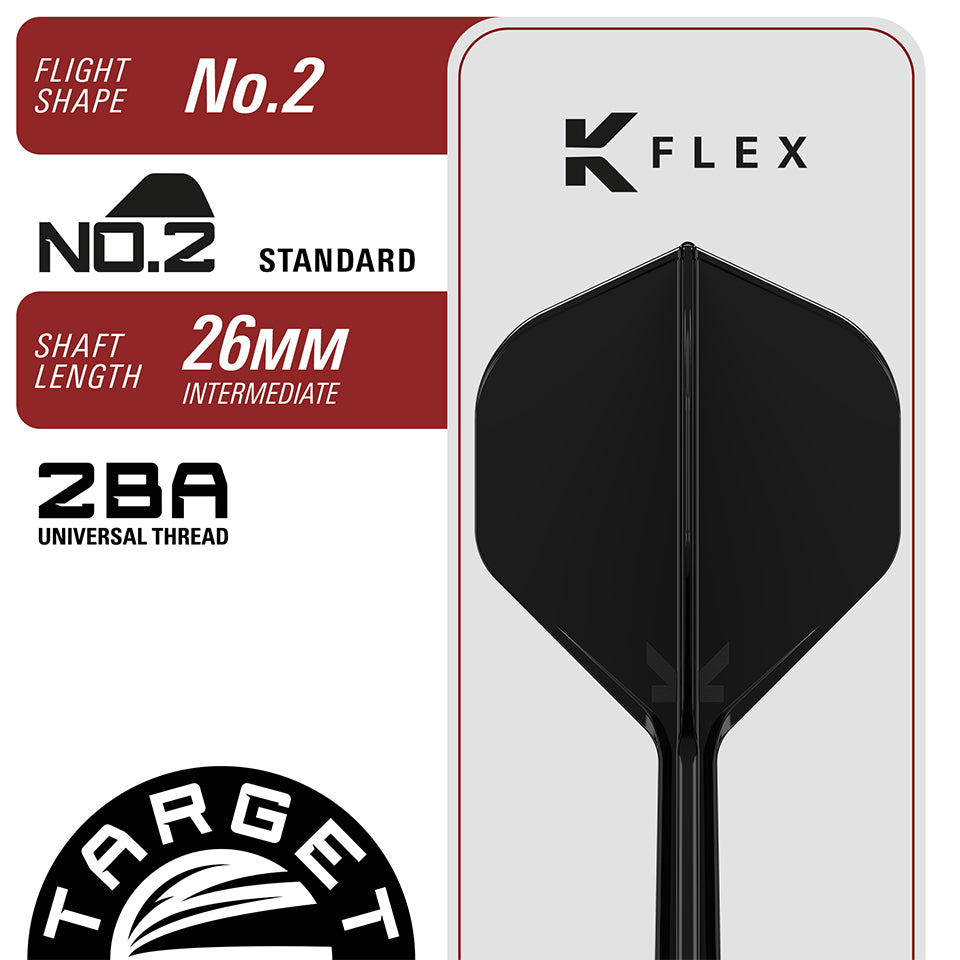 Target Black Marque Pierce Swiss Point Steel Tip Darts - 24gm