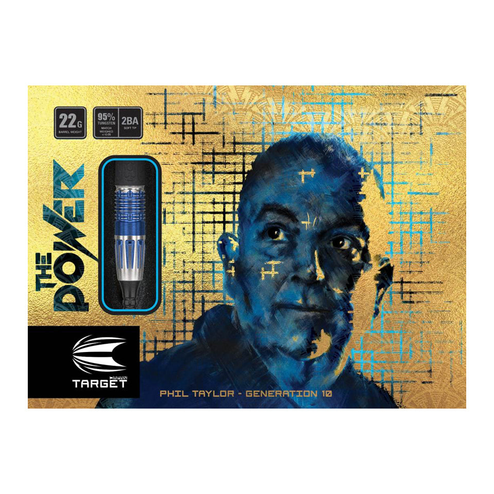 Target Phil Taylor Power 9Five Gen 10 Super Darts Edition Soft Tip Darts - 22gm