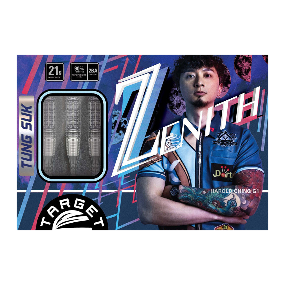 Target Prime Series Tung Suk Zenith G1 Max Soft Tip Darts - 21gm