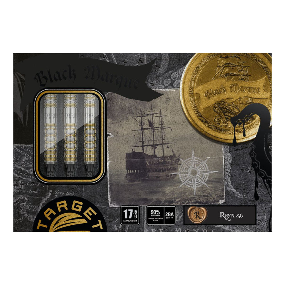 Target Black Marque Reyn 2.0 Soft Tip Darts - 17.5gm