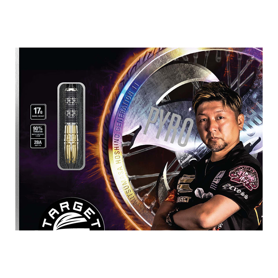 Target Mitsumasa Hoshino Pyro G11 Soft Tip Darts - 17gm